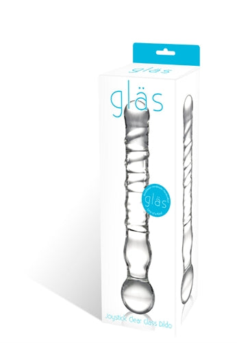 Joystick Clear Glass Dildo