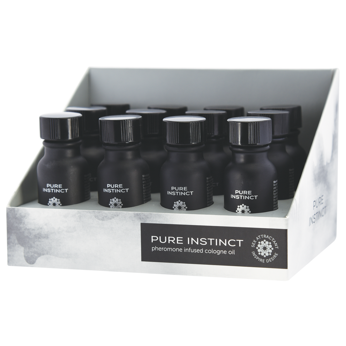 PURE INSTINCT Pheromone Cologne OIL - 12pc DISPLAY - FOR HIM