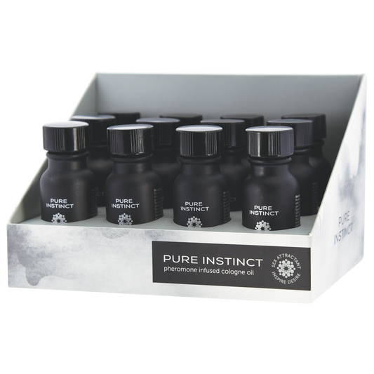 PURE INSTINCT Pheromone Cologne OIL - 12pc DISPLAY - FOR HIM