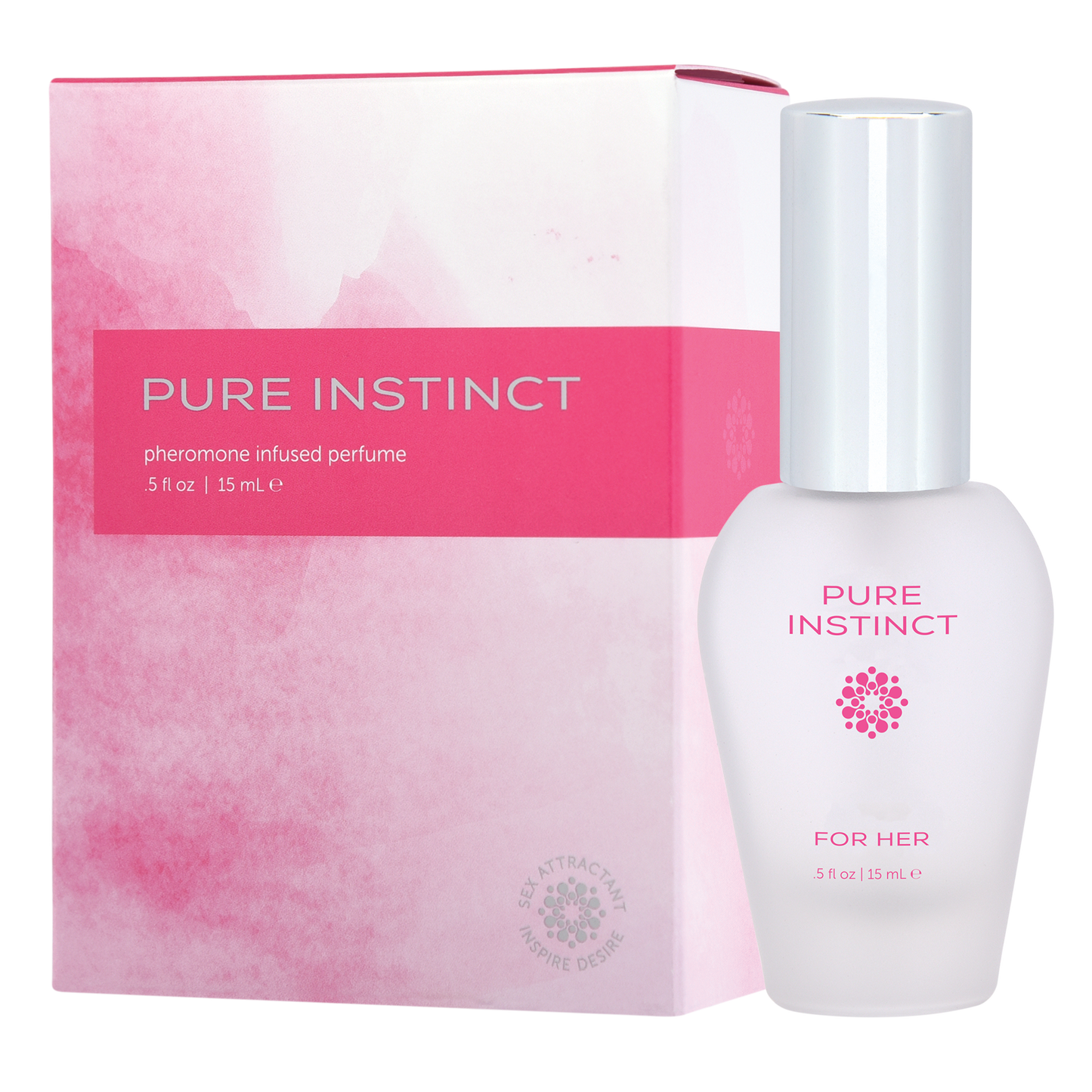 PURE INSTINCT Pheromone PERFUME - FOR HER .5 Fl. Oz.,