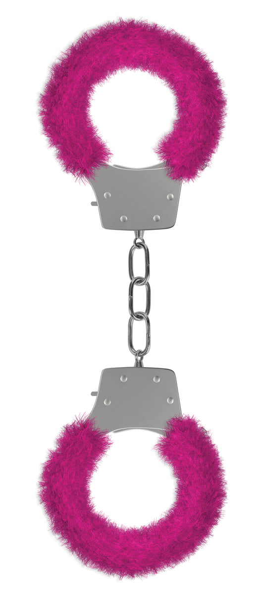 Pleasure Furry Handcuffs - Pink